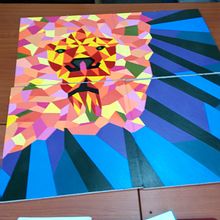 León Geometrizado . Graphic Design project by Fernando Morales - 05.12.2015