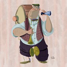 Hombre Banda. Een project van Ontwerp van personages y Traditionele illustratie van David Pavón Benítez - 25.10.2015