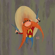 Yosemite Sam. Een project van Ontwerp van personages y Traditionele illustratie van David Pavón Benítez - 25.10.2015