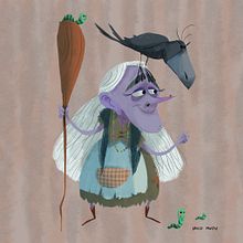 Bruja. Een project van Ontwerp van personages y Traditionele illustratie van David Pavón Benítez - 25.10.2015