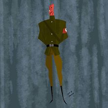 Red skull. Een project van Ontwerp van personages y Traditionele illustratie van David Pavón Benítez - 25.10.2015
