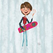 Marty McFly. Een project van Ontwerp van personages y Traditionele illustratie van David Pavón Benítez - 25.10.2015