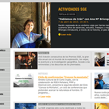 sge.org. Web Development, and Web Design project by Ingeweb.es Soluciones Informáticas - 04.14.2015
