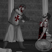 The Warrior´s Sacrifice - Cortometraje de animación 2D/3D. Un progetto di Animazione, Illustrazione tradizionale, Motion graphics, Cinema, video e TV e Postproduzione fotografica di Daniel Bezier - 26.10.2015