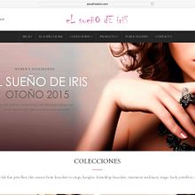 El sueño de Iris. Web de marca de bisutería. Web Design project by Wellaggio - 10.27.2015