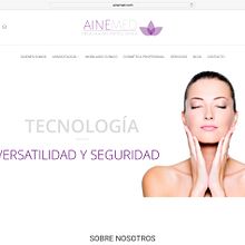 Ainemed. Web para empresa de comercialización de productos de estética.. Web Development, and Web Design project by Wellaggio - 10.27.2015
