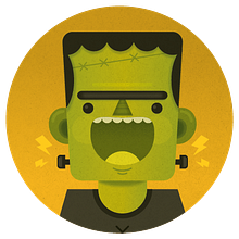 Frankenstein Monster. Un proyecto de Diseño de personajes, Cómic, Diseño e Ilustración tradicional de Ivy Nunes - 28.10.2015