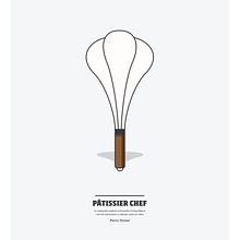 Patissier Cheff. Graphic Design, and Traditional illustration project by Sr Bermudez - 10.29.2015