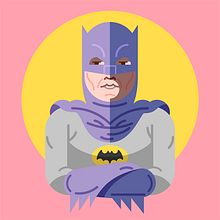 Batman & Robin 60´s. Film, Video, TV, Comic, Character Design, and Traditional illustration project by Salmorejo studio - 10.29.2015