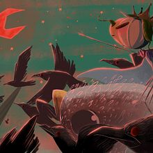 El rey calabaza. Een project van Ontwerp van personages y Traditionele illustratie van David Pavón Benítez - 30.10.2015