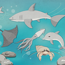 Ilustración | Bajo el mar. Traditional illustration project by Ale Frances - 11.01.2015