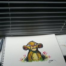 Simba Watercolor . Un proyecto de Bellas Artes de david martínez pérez - 03.11.2015