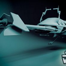 Speeder bike Star Wars. 3D project by Carlos Javier López Cifuentes - 11.03.2015