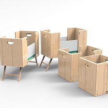 Cuna plegable, CribTrans.. 3D, Product Design, Graphic Design & Industrial Design project by María Alarcón - 11.04.2015