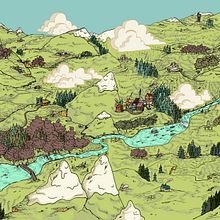 Ilustración Infantil. Un progetto di Illustrazione tradizionale, Paesaggismo, Illustrazione digitale, Animazione 2D e Illustrazione infantile di Ness Morais - 04.11.2018