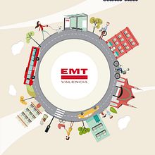 Viajando juntos cada día. EMT. Projekt z dziedziny Grafika ed, torska, Projektowanie graficzne, Trad, c i jna ilustracja użytkownika Laura Vivancos Gómez - 22.03.2015