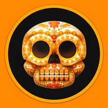 Sugar skull. Character Design, Editorial Design, and Traditional illustration project by Julio Ríos - 11.05.2015