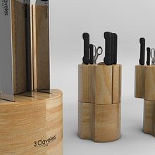 TACO DE CUCHILLOS 3 CLAVELES. Un progetto di Design, Design di accessori, Product design e Design industriale di Mario Ramírez Castro - 07.11.2015