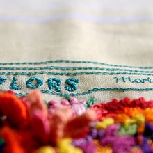 Mi ramillete de flores de las Ramblas. LeCool Barcelona. Een project van Craft,  Beeldende kunst, Traditionele illustratie y Borduurwerk van Señorita Lylo - 08.11.2015