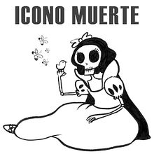 Icono Muerte. Character Design, and Traditional illustration project by Sandra Uve - 11.10.2015