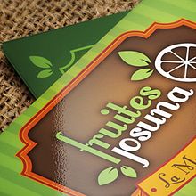 Tarjeta Fruites Josuna. Br, ing, Identit, Design, and Graphic Design project by Alejandra Marín Garibay - 10.06.2014