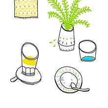 VERANO. Fine Arts, Design, Editorial Design, and Traditional illustration project by Elena López Lanzarote - 08.15.2015