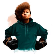 Ilustración publicitaria. Nneka. . Ilustrație tradițională de Naiara Castellanos - 11.16.2015