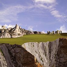 Mi Proyecto del curso Matte Painting: piedras y prados Ein Projekt aus dem Bereich Fotografie, Traditionelle Illustration, L, schaftsbau und Malerei von Charlie García - 21.12.2015
