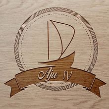 Sail boat Aju IV Logo. Graphic Design project by Sandra González Luna - 06.21.2015