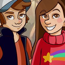 Gravity Falls fanart . Animasi, Komik & Ilustrasi tradisional proyek oleh Paola Desireé López López - 11.19.2015