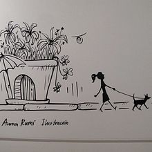 Decoracion Mural Off Latina. Un progetto di Interior design, Graphic design e Illustrazione tradizionale di Aurora Rumí - 20.11.2015