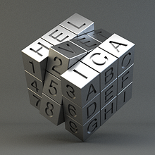 Helvética Rubik. Design de jogos, Design gráfico, e Tipografia projeto de Txaber Mentxaka - 21.11.2015
