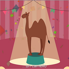 Camels team up with bacteria to detect pollution. Motion Graphics project by Ana Latorre Revert - 11.22.2015