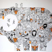 Africa. Fine Arts, Character Design, and Traditional illustration project by Mickael Brana - 11.22.2015