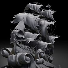 Modelos 3D ZBrush. Cabecera serie TV. 3D, Film, Video, and TV project by Juan Muñoz - 11.23.2015