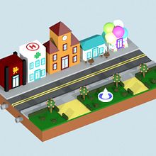 Módulo Virtual Ville. Un progetto di 3D, Progettazione di giochi e Graphic design di Almudena Arroyo - 23.11.2015