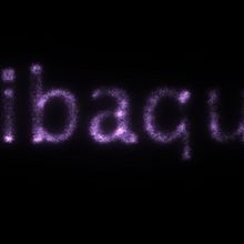 Texto con partículas RIBAQUA. 3D, and Animation project by Rebeca Raymundo Escalante - 11.24.2015