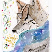 WILD CHRISTMAS. Traditional illustration project by Fiona Briand - 10.02.2017