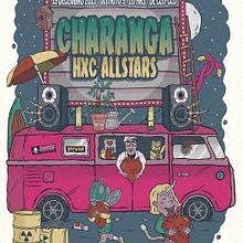 Cartel CHARANGA HXC ALLSTARS 2015.. Design, and Traditional illustration project by Jaime Rodríguez Carnero - 11.26.2015