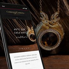 Carrera y Carrera Website. Un projet de Développement web, Direction artistique, Design de bijoux, Design d'interaction, Webdesign , et UX / UI de Redbility - 27.11.2015