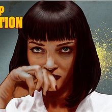 Mia Wallace. Calligraph, and Traditional illustration project by Laura - 11.28.2015