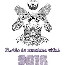 Portada calendario 2016 para el dios de los tres. Traditional illustration project by Javier Navarro Romero - 11.29.2015