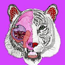 tigre el dios de los tres. Traditional illustration project by Javier Navarro Romero - 11.29.2015
