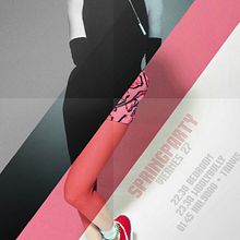 Velcro Poster Spring Party. Br, ing, Identit, and Art Direction project by Eduardo Sáenz Carrer - 05.18.2014