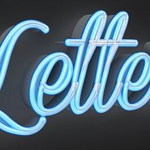 Neon Letters. Un proyecto de 3D, Diseño, Diseño gráfico y Tipografía de Camilo Morales - 30.11.2015