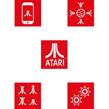 Atari. Rediseño de iconos. Br, ing, Identit, and Graphic Design project by Arnau Freixas Martín - 05.29.2013
