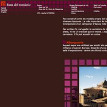 Web "RUTA DEL ROMÀNIC" Ein Projekt aus dem Bereich Grafikdesign, Informationsdesign, Interaktives Design, Multimedia, Webdesign und Webentwicklung von Jordi Puigoriol Masramon - 08.02.2005