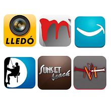 App Icons. Een project van  Ontwerp, Grafisch ontwerp y UX / UI van Moisés Ruiz Bell. - 30.11.2015