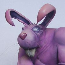 Roughneck Rabbit - Escultura. Un proyecto de Escultura, 3D, Diseño de juegos, Diseño de juguetes y Pintura de felixdasilva - 01.12.2015