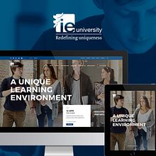 IE University Responsive Website. Un projet de Développement web, Direction artistique, Design , Design de l'information, Design d'interaction , et Webdesign de Redbility - 30.06.2015